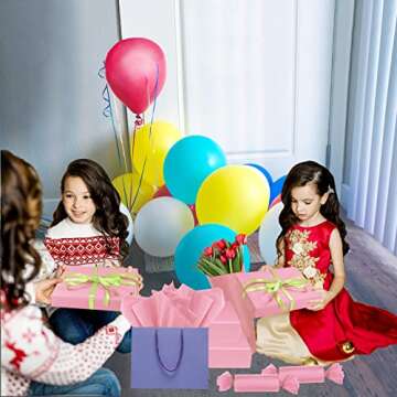 100 Sheets Pink Tissue Paper Artdly 14 x 20 Inches Recyclable Pink Wrapping Paper Bulk for Weddings Birthday DIY Project Festival Wrapping Crafts Decor