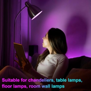 SCOPOW RGB Rechargeable Light Bulb with Remote Control