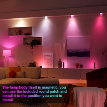 SCOPOW RGB Rechargeable Light Bulb with Remote Control