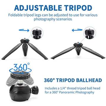 Smartphone Video Vlogging Kit Video Light Extension Monopod w/Extendable Stick, for iPhone 15/14/13 ...