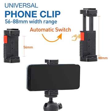 Smartphone Video Vlogging Kit Video Light Extension Monopod w/Extendable Stick, for iPhone 15/14/13 Plus/Pro/Max/Mini Youtuber Kit for Phone Filmmaking(Vlog K3)