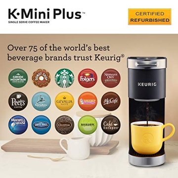 Compact Keurig K-Mini Plus Coffee Maker for Travel