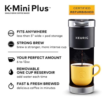 Compact Keurig K-Mini Plus Coffee Maker for Travel