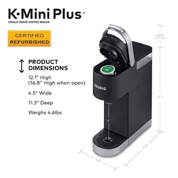 Compact Keurig K-Mini Plus Coffee Maker for Travel