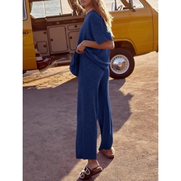 Tankaneo Women's 2 Piece Lounge Set for Travel and Style