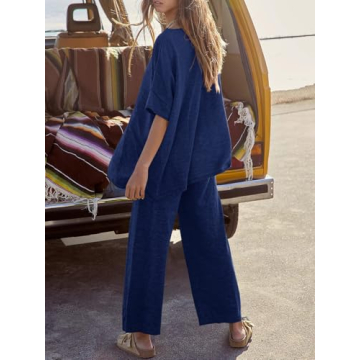 Tankaneo Women's 2 Piece Lounge Set for Travel and Style