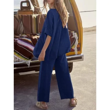 Tankaneo Women's 2 Piece Lounge Set for Travel and Style