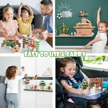 Uuoeebb 86Pcs Magnetic Blocks, Magnetic Blocks Building Toys Magnet Blocks Cubes STEM Construction Sensory Toddlers Toys Kids Toys Boys 3+ 5 6 7 8 Girls Gifts for Kids