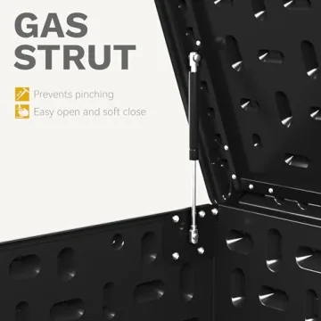 Sturdy DWVO 230 Gallon Outdoor Storage Box with Divider