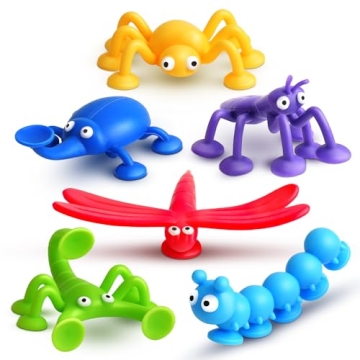 Bath Suction Toys for Toddlers: No-Hole Silicone Fun