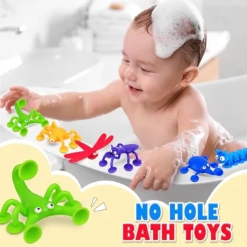 Bath Suction Toys for Toddlers: No-Hole Silicone Fun