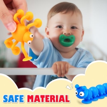 Bath Suction Toys for Toddlers: No-Hole Silicone Fun