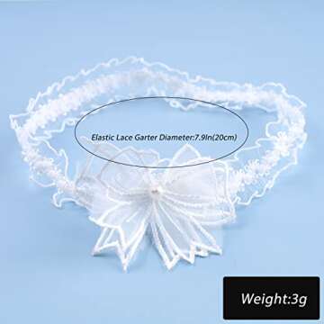 Elegant Zeshimb Wedding Garters with Lace and Pearls