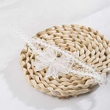 Elegant Zeshimb Wedding Garters with Lace and Pearls