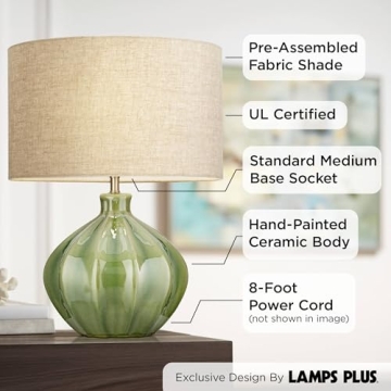 360 Lighting Gordy Modern Accent Table Lamp for Any Room