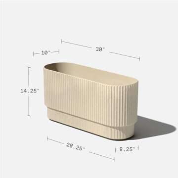 Veradek Demi Long Planter for Outdoor Decor | Durable & Stylish