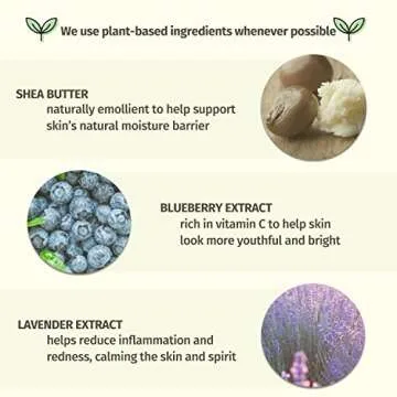 Blueberry Lavender Herbal Moisturizer, 17oz for Relaxation