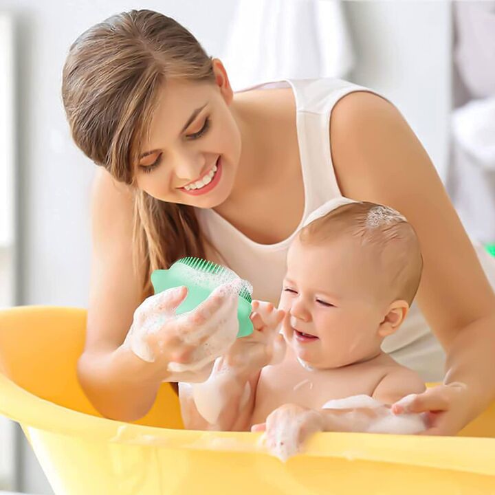 LRVEZSY Silicone Body Scrubber for Kids - Travel Loofah