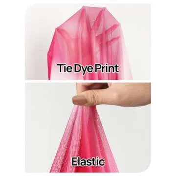 MEROKEETY Women's 2024 Long Sleeve Tie Dye Dress Bodycon Mock Neck Mesh Ruched Cocktail Maxi Dresses, Pink, M