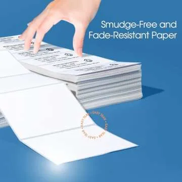 Spartan Industrial Direct Thermal 4" X 6" Fanfold Green Shipping Labels | (500 Total 4x6 Fan-fold Labels) | Compatible with Rollo, Munbyn, Zebra Thermal Printers | Commercial Grade and Professional