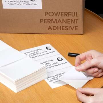 Spartan Industrial Direct Thermal 4" X 6" Fanfold Green Shipping Labels | (500 Total 4x6 Fan-fold Labels) | Compatible with Rollo, Munbyn, Zebra Thermal Printers | Commercial Grade and Professional