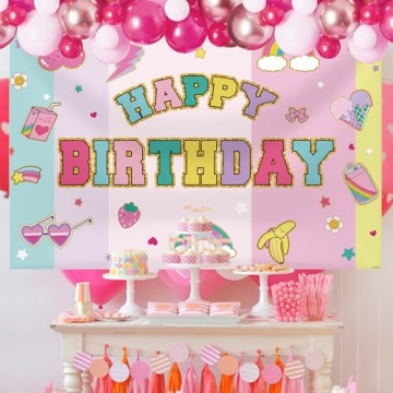 Colorful MEHOFOND 7x5ft Birthday Backdrop for Parties