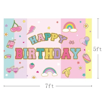 Colorful MEHOFOND 7x5ft Birthday Backdrop for Parties