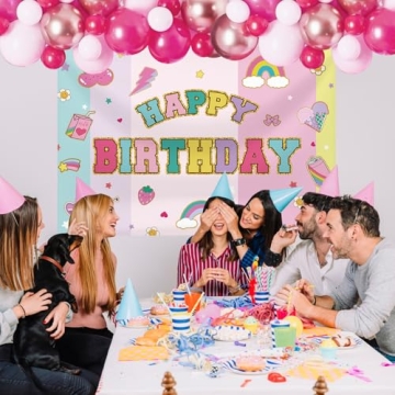 Colorful MEHOFOND 7x5ft Birthday Backdrop for Parties