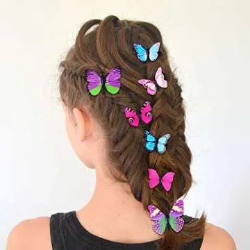 Boao 36 Pieces Butterfly Hair Clips Baby Girl Toddler Halloween Butterfly Clips Colorful Butterfly B...
