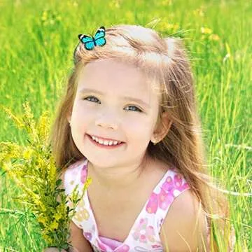 Boao 36 Pieces Butterfly Hair Clips Baby Girl Toddler Halloween Butterfly Clips Colorful Butterfly Barrettes 3D Wedding Hair Clips for Bridal Women Party Favors (Style 3)