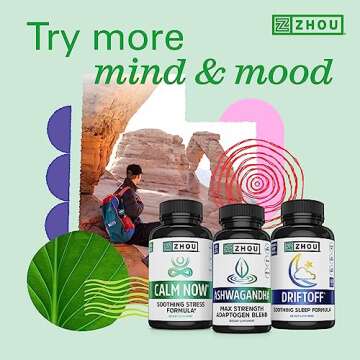 Zhou Neuro Peak Brain Support Supplement | Memory, Focus & Clarity Formula | DMAE, Rhodiola Rosea, Bacopa Monnieri, Ginkgo Biloba & More | 30 VegCaps