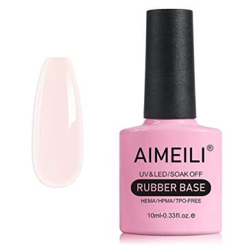 AIMEILI Nail Prep Bond Primer U V LED Gel Foundation and Rubber Base Gel
