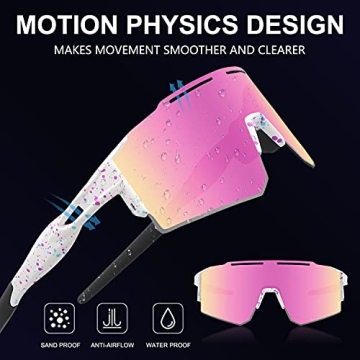 OULAIQI Sports Sunglasses for Men and Women - Stylish Protection