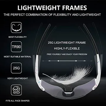 OULAIQI Sports Sunglasses for Men and Women - Stylish Protection