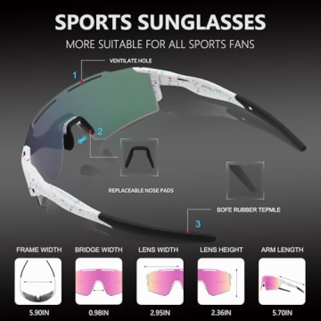OULAIQI Sports Sunglasses for Men and Women - Stylish Protection