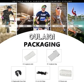 OULAIQI Sports Sunglasses for Men and Women - Stylish Protection