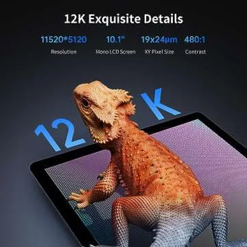 ANYCUBIC Photon Mono M5s 12K Resin 3D Printer, with Smart Leveling-Free, 3X Faster Printing Speed, 10.1" Monochrome LCD Screen, Printing Size of 7.87" x 8.58" x 4.84" (HWD), Add The High-Speed Resin