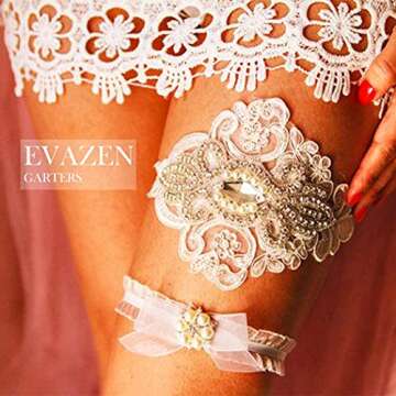 Elegant EVAZEN Bride Lace Garter - Wedding Accessory
