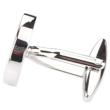 Classic Stainless Steel Initial Cufflinks for Men