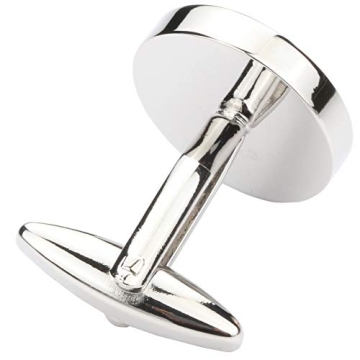 Classic Stainless Steel Initial Cufflinks for Men