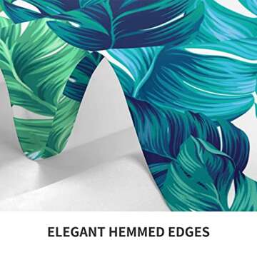 KUOAICY Tropical Palm Leaves Rectangle Tablecloths Table Cover Home Table Cloth for Kitchen Dining Party 60 X 90 Inch