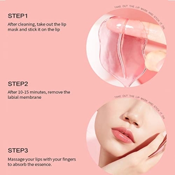 Yeweian 20Pcs Collagen Lip Mask for Moisturizing Care