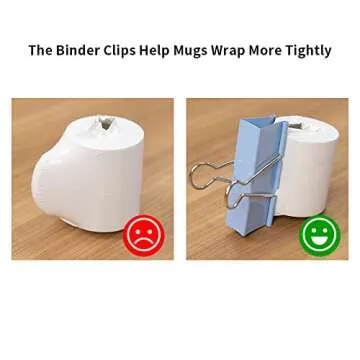 PYD Life Binder Clips Extra Large for Sublimation Mugs Printing 5.1 Inch Length,1.3 Inch Capacity Blue Metal Big Paper Clamps for Shrink Wrap Film Sublimation Oven Accessories 2 PCS