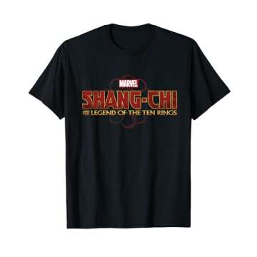 Marvel Shang-Chi And The Legend Of The Ten Rings Logo T-Shirt - Officially Licensed Apparel