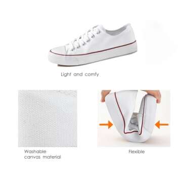 ZGR Women’s Canvas Low Top Sneakers - Classic Comfort