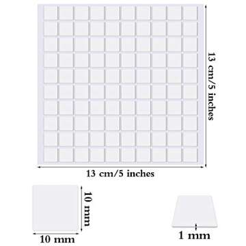 Aneco 200 Pieces Double-Sided Adhesive Putty - Easy Removable Sticky Putty for Crafting