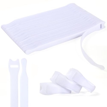 OneLeaf 110PCS Reusable Cable Ties - Adjustable Cord Organizer for Home & Office