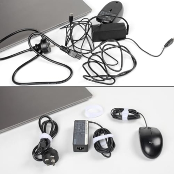 OneLeaf 110PCS Reusable Cable Ties for Easy Organization