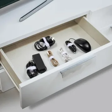 OneLeaf 110PCS Reusable Cable Ties for Easy Organization