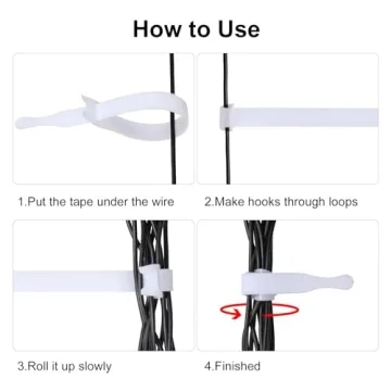 OneLeaf 110PCS Reusable Cable Ties for Easy Organization
